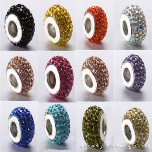 Crystal charm beads, we can make crystal, glass, glaze, wooden gemstone charms beads